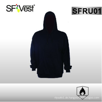 NFPA2112 EN1149-5 Sicherheit tragen feuerfesten Tuch Material Hoodie Schutz Weste Fleece Stoff FR Kleidung Sicherheit Sweatshirt